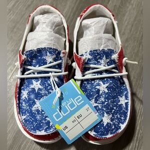 NEW! HEY DUDE WENDY TODDLER STAR SPANGLED size US K9